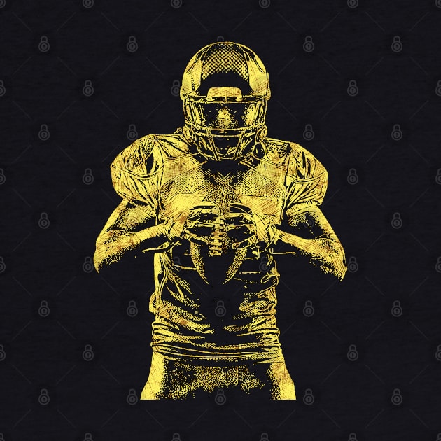 Football Player UNIQUE abstract artwork style for all the gridiron fans by Naumovski